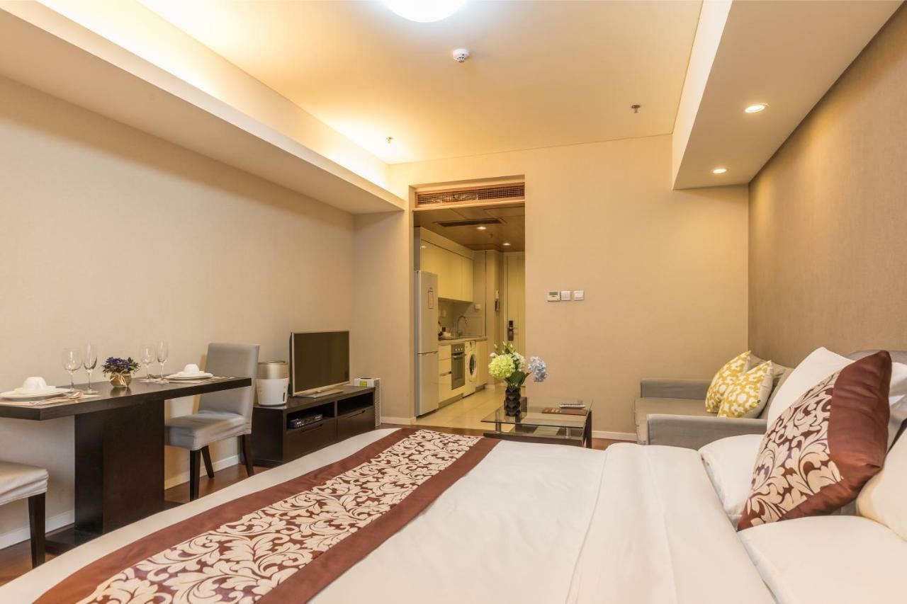 بكين Jiu Du Hui Serviced Apartment المظهر الخارجي الصورة