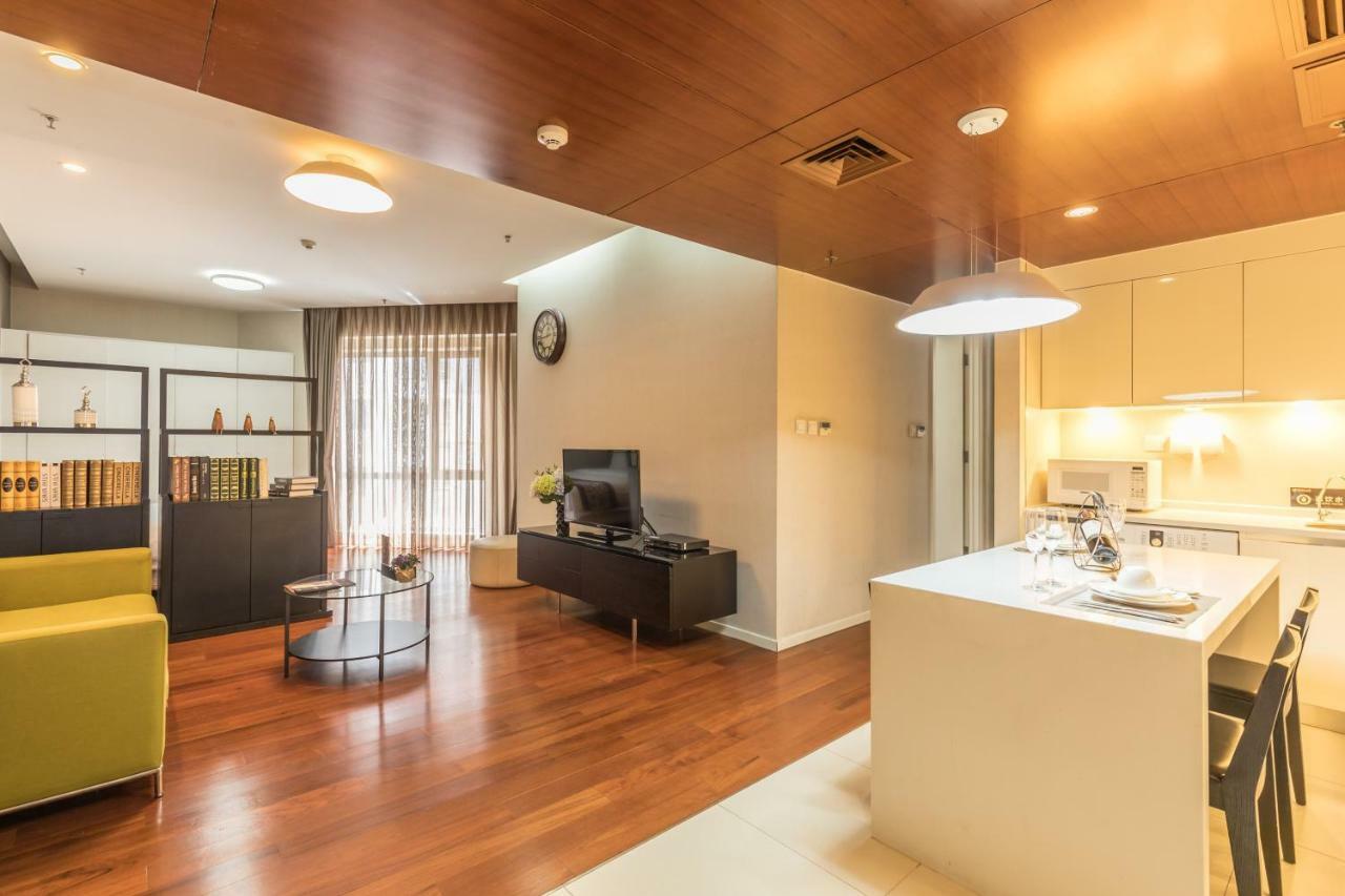 بكين Jiu Du Hui Serviced Apartment المظهر الخارجي الصورة
